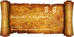 Bajczár Gilbert névjegykártya