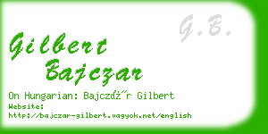 gilbert bajczar business card